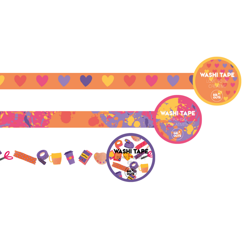 Set van 3 washi tapes | Be Creative 2024